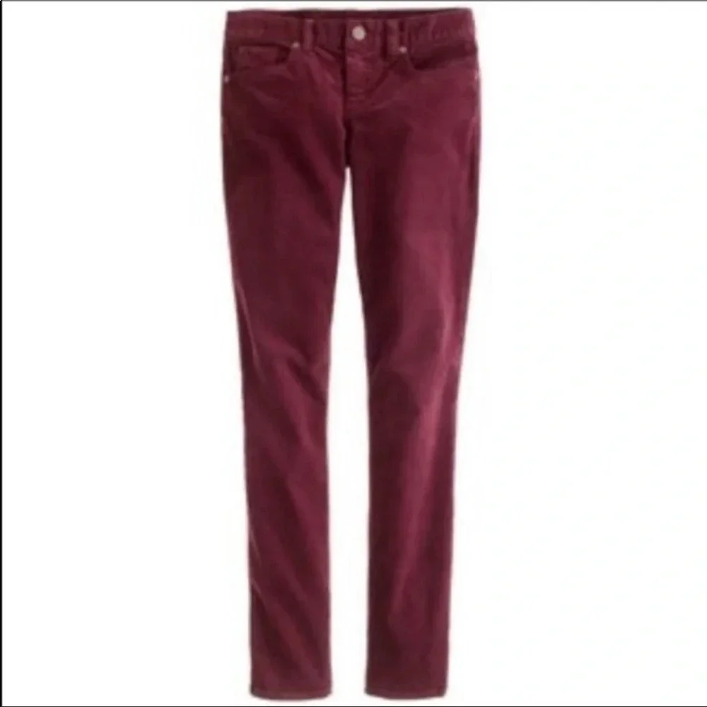 J. Crew Toothpick Corduroy Ankle Pants Size 27